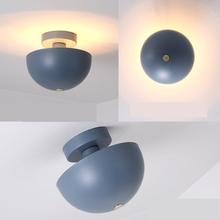 Lámpara de techo de dormitorio nórdico Makaron, luz led moderna Circular creativa con personalidad pequeña para balcón de la cocina 2024 - compra barato