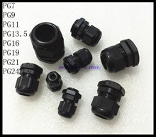 20pcs/Lot  PG19  Black Waterproof Connector Gland Dia. 12-15mm Cable Brand New 2024 - buy cheap