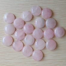 Cuentas de cabujón natural de piedra redonda rosa, 20mm, buena calidad, venta al por mayor, 2020 2024 - compra barato
