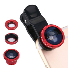 3 in1 Universal Clip+Fish Eye+Wide Angle+Macro Lens For iPhone 5/6 Samsung LG HTC Moto Xiaomi Huawei Mobile Phone Fisheye Lens 2024 - buy cheap
