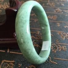 shiipping 58mm-60mm Grade A 100% Natural Green Jadeite  Bangle Bracelet A3008 2024 - buy cheap