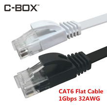 C-BOX CAT6 Lan кабель Плоский RJ 45 сетевой кабель UTP патч-корд для маршрутизатора компьютер Утвержден CE ROHS FCC CAT6 Ethernet кабель 2024 - купить недорого