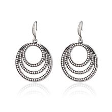 Antique  Heart Circles Water Drop Earrings For Women New Fashion Vintage Ethnic Jewelry pendientes mujer 2019 Wholesale 2024 - compre barato