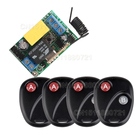 Mini controle remoto de rádio ac220v, sistema de interruptores liga/desliga com iluminação, código de aprendizagem, fecho momentâneo, 315/433mhz 2026 - compre barato