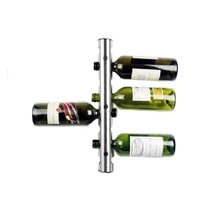 Soporte Vertical de 8 agujeros para vino, estantería de Metal para botellas, enfriadores de vino, cubos, Barware, 8 agujeros 2024 - compra barato