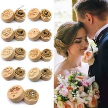 Custom Ring Box Personalized Wedding Valentines Engagement Wooden Ring Bearer Box Jewelry Boxes Ring Box 2024 - buy cheap