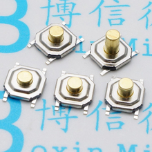 50pcs/lot SMD 4*4*2.5MM 5.2*5.2*2.5 MM touch micro switch 4 * 4 * 2.5 mm button switch waterproof Metal copper head 2024 - buy cheap