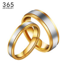 1 Pcs Fashion Stainless Steel Couple Rings Women Men Romantic Engagement Wedding Rings Anniversary Valentine's Day Gifts 2024 - buy cheap