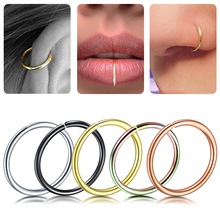 5Pcs/lot 20G Fake Indian Nose Ring Steel Helix Tragus Earrings Hoop Nose Rings Faux Nose Ring Piercing Nariz Septum Piercing Lip 2024 - buy cheap
