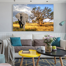 Modern Animals Posters and Prints Wall Art Painting African Elephant and Nashorn Pictures for Living Room Home Decor No Frame 2024 - buy cheap