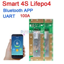DYKB 4S 100A Lifepo4 литий-железо фосфат Смарт BMS панель защиты батареи w баланс Bluetooth приложение UART монитор программного обеспечения 2024 - купить недорого