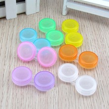 Wholesale 100pcs/lot Glasses Cosmetic Contact Lenses Box Contact Lens Case for Eyes Care Kit Holder Container 2024 - buy cheap
