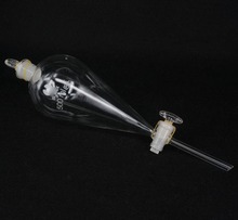 Funil separatório dado forma de pêra de vidro de rolha padrão de 500 ml com stopcock de vidro 2024 - compre barato