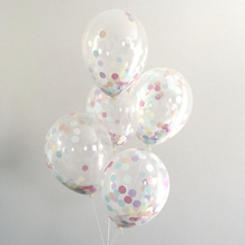 20 шт 12 дюймов Свадебные Воздушные шары конфетти латексный шар для празднования дня рождения Свадебные украшения Волшебные шары 2024 - купить недорого
