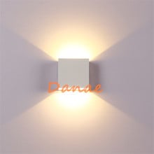 1pcs Modern Surface Mounted LED Wall Lamps 6W Indoor Lighting for Home Bedroom Living Room Corridor Aisle Lampada Bulb Lamp 2x3W 2024 - buy cheap