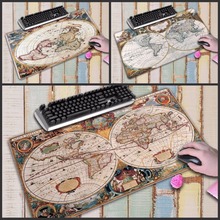 Mairuig-mouse pad grande, 900x400mm, tamanho e borda, travamento do mapa mundi, pc, mousepad, suave, antiderrapante 2024 - compre barato