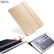 QIJUN-funda inteligente de piel sintética plegable para iPad Mini 5, cubierta trasera con función de apagado y encendido automático, 7,9 pulgadas, 2019 2024 - compra barato