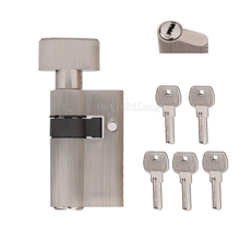 1PCS 51mm Glass Door Single Open Brass Lock Cylinder Home Security Anti-Snap Anti-Drill With 5 Keys JF1848 2024 - buy cheap