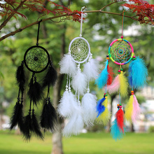 Car Pendant Handmade Dream Catcher Wind Chimes Feather Hang Decorations Car Rearview Mirror Ornament Home Accessories 2024 - buy cheap