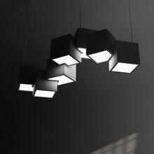 Светодиодная люстра в стиле пост-модерн, дизайнерская лампа в стиле галереи и студии, подвесные осветительные приборы для ужина в гостиной 2024 - купить недорого