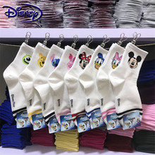 Disney cute Mickey cartoon 100% cotton socks new design boat socks casual soft socks 2024 - buy cheap