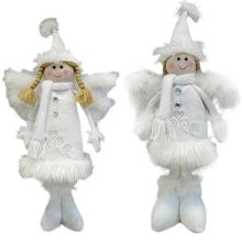 Colgante de muñeco de nieve de niña ángel con diseño Kawaii para Navidad de gran tamaño para niños, decoración de Navidad para el hogar, fiesta, regalo 2024 - compra barato