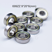 Bearing 10pcs 699ZZ 9*20*6(mm) free shipping chrome steel Metal Sealed High speed Mechanical equipment parts 2024 - buy cheap