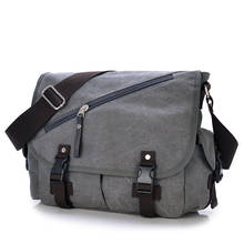 Vintage Canvas Men Messenger Bags Fashion Crossbody Shoulder Bag Male Casual Men Laptop Bag 12 Inch Leisure Handbag Satchel 2018 2024 - buy cheap