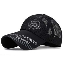 Bonés de beisebol 55 respiráveis coreanos, bonés de algodão snapback de marca de primavera e verão, chapéus de rede para mulheres e homens 2024 - compre barato