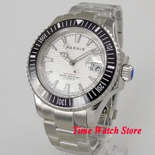 Miyota relógio de pulso com mostrador branco, masculino, luxuoso, com data lupa, moldura de cerâmica, automático, 1060 2024 - compre barato