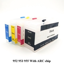 Einkshop-cartucho de tinta recarregável com chip, para hp 955 xl, officejet pro 955, 8216, 8710, 8720, 8210, 8702, 8218 2024 - compre barato