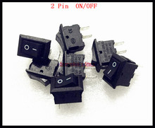 30pcs/Lot 2 Pin ON/OFF  I/O 10*15MM SPST Snap in Mini Boat Rocker Switch 3A 250VAC 6A 125VAC 2024 - buy cheap