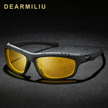 DEARMILIU-gafas de sol polarizadas para hombre y mujer, lentes con revestimiento de espejo, para conducir, con luz mejorada, visión nocturna 2024 - compra barato