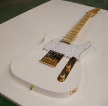 Shelly new store factory custom white TL sexy woman guitar gold slip pickup 6 strings electric guitars musical instrument shop 2024 - buy cheap