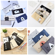 Creative Oxford cloth Pencil Case kawaii Office Student Pencil Cases Kalem Kutusu School Supplies Pen Box Astuccio Scuola 2024 - buy cheap