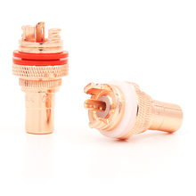 8pcs high quality CMC red copper plated RCA Socket audio rca jack RCA terminals Amplifier Copper RCA socket Plug 2024 - buy cheap