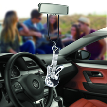 Car Ornaments Hiphop Guitar Car Pendant Automobile Decoration Charm Auto Interior Rear View Mirror Hanging Styling Friend Gifts 2024 - buy cheap