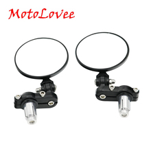 Motoolovee motocicleta dobrável lidar com barra end espelhos cafe racer para bmw kawasaki z800 z750 honda motocicleta 2024 - compre barato