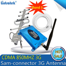 Lintratek GSM LTE 850Mhz CDMA 3G 4G repetidor de celular UMTS 850mhz amplificador sinal celular 3g signal booster 4G Antenna 2024 - buy cheap