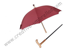 Detachable unbreakable self-defense multi-use alloy brass windproof  fiberglass anti-skidding crutch old man's walking umbrellas 2024 - buy cheap