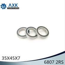 6807-2RS ABEC-1 (10 шт.) 35x47x7 мм метрические тонкие подшипники 6807 2RS 6807RS 61807RS 2024 - купить недорого