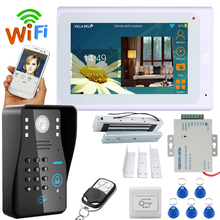 7" TFT Wired / Wireless Wifi RFID Password Video Door Phone Intercom System with Electric Magnetic Door Lock 180KG + IR Camera 2024 - buy cheap