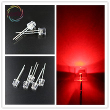 1000pcs High Quality 5MM Flat Top Red led 5mm Ultra Bright LEDs light Wide Angle Emitting Diodes Electronic Components Wholesale 2024 - buy cheap