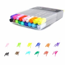 Jonvon Satone 24 colors  marker Pens Art Supplies Drawing Water Pen Double Slider school tool stationery Marker Painting Sets 2024 - buy cheap