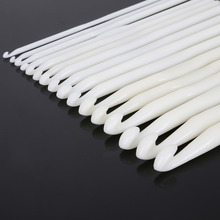 Hot Sale 1Pcs 3/4/5/6/7/8/9/10mm Pure White Plastic Handle Crochet Hook Knitting Needles Thick Head Tools DIY Crafts Accessories 2024 - buy cheap