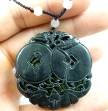 Natural stone Quartz crystal Chinese hand-carved statue of bat money amulet pendant for diy jewelry making Necklace Accessories 2024 - buy cheap