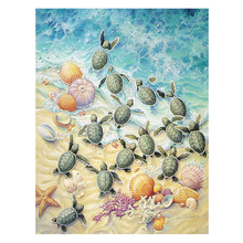 Full square round 5d diamond painting sea turtles diy diamond embroidery crafts home decoration art needleworks WG985 2024 - buy cheap