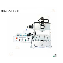 300W mini cnc router cnc 3020 3 axis cnc milling machine woodworking engraver with Ball screw 2024 - buy cheap