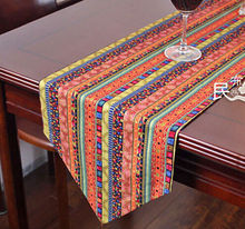 Tapete estampado colorido para mesa, decoración para camino de cena, 30x272 cm, envío gratis, venta al por mayor, Tailandia, n. ° 180 2024 - compra barato