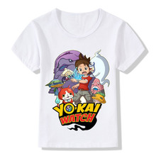 Children Yo Kai Watch Cartoon Design Funny T-Shirts Boys Girls Tops Short Sleeve Tees Kids Casual Clothes For Toddler,ooo5137 2024 - buy cheap